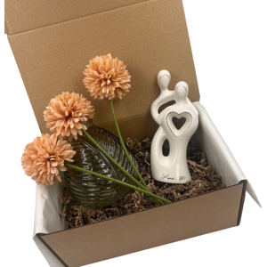 Woodside Home Living Love Is Life Figurine & Green Vase & Flowers Treat Box Gift Wedding Anniversary Woodside Home Living Love Is Life Figurine & Green Vase & Flowers Treat Box Gift Wedding Anniversary