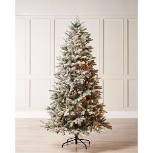 Werchristmas 9ft Christmas Tree – Pre-Lit Slim Snow Flocked With 700 Leds 142cm Wide Werchristmas 9ft Christmas Tree – Pre-Lit Slim Snow Flocked With 700 Leds 142cm Wide