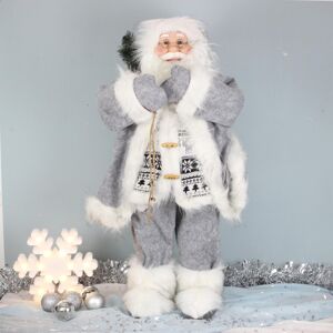 Lesser & Pavey 32-Inch Standing Grey Santa Claus Gifts Figurine Ornament Christmas Decoration Lesser & Pavey 32-Inch Standing Grey Santa Claus Gifts Figurine Ornament Christmas Decoration