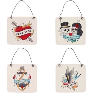 Something Different Mdf Tattoo Door Sign (Pack Of 24)37cm X 8cm X 24.5cm White Something Different Mdf Tattoo Door Sign (Pack Of 24)37cm X 8cm X 24.5cm White