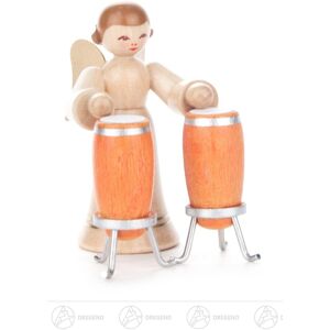 Großhandel Dregeno Angel With Conga, Long Skirt, Natural H=ca 6 Cm New Erzgebirge Christmas Figure Großhandel Dregeno Angel With Conga, Long Skirt, Natural H=ca 6 Cm New Erzgebirge Christmas Figure