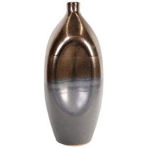 Bps Home Ceramic Vase Black & Gold Ombre Metallic Flower Vase Table Shelf Home Decor 39cm Bps Home Ceramic Vase Black & Gold Ombre Metallic Flower Vase Table Shelf Home Decor 39cm
