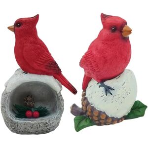 Sodial 3x(Red Bird Figurine Handmade Simulated Artificial Crafts Resin Red Bird5616 Sodial 3x(Red Bird Figurine Handmade Simulated Artificial Crafts Resin Red Bird5616