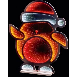 Premier Christmas Standing Robin Infinity Mirror Double Sided Decoration 60cm Premier Christmas Standing Robin Infinity Mirror Double Sided Decoration 60cm