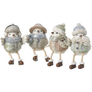 Heaven Sends Birds In Hats Christmas Decorations - Sitting Bird With Dangly Legs Heaven Sends Birds In Hats Christmas Decorations - Sitting Bird With Dangly Legs