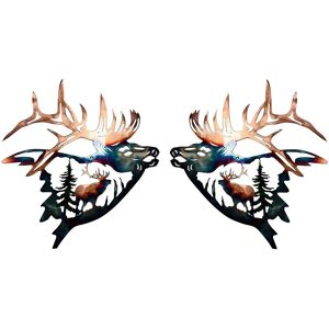 Sodial 4x(Rustic Metal Wall Art Decor Cabin Hunting Decor Deer Hanging Hobbyists9229 Sodial 4x(Rustic Metal Wall Art Decor Cabin Hunting Decor Deer Hanging Hobbyists9229