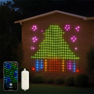 Electrovision Rgb Led Mesh Net Light – 1.8x1.8m, 576 Smart Leds, App Control, Outdoor Use Electrovision Rgb Led Mesh Net Light – 1.8x1.8m, 576 Smart Leds, App Control, Outdoor Use