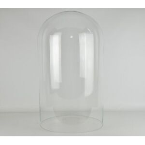 Emh Large Handmade Clear Circular Glass Display Cloche Bell Jar Dome 50 X 20 Cm Emh Large Handmade Clear Circular Glass Display Cloche Bell Jar Dome 50 X 20 Cm