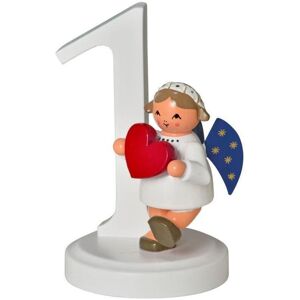 Kwo Kunstgewerbe-Werkstätten Olbernhau Gmbh Minifigure Angel With Number 1 " Wxdxh = 4x4x7cm New Wood Figure Winter Kwo Kunstgewerbe-Werkstätten Olbernhau Gmbh Minifigure Angel With Number 1 " Wxdxh = 4x4x7cm New Wood Figure Winter