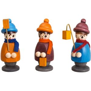 Erzgebirgische Volkskunst Drechslerei Schalling Miniature Figures 3 Lantern Children Colourful Height 5cm New Christmas Laterne Erzgebirgische Volkskunst Drechslerei Schalling Miniature Figures 3 Lantern Children Colourful Height 5cm New Christmas Laterne