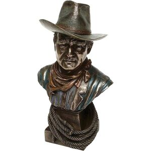 John Wayne Cowboy Bust Cold Cast Bronze By Veronese Heavy With Great Details. John Wayne Cowboy Bust Cold Cast Bronze By Veronese Heavy With Great Details.