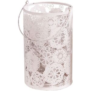 Black Country Metal Works Set Of 3 Sizes White Finish Flower Design Candle Holders - Fast & Black Country Metal Works Set Of 3 Sizes White Finish Flower Design Candle Holders - Fast &