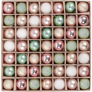 Valery Madelyn Christmas Baubles, 49pcs 3cm Green And Pink Gold Baubles For And Valery Madelyn Christmas Baubles, 49pcs 3cm Green And Pink Gold Baubles For And
