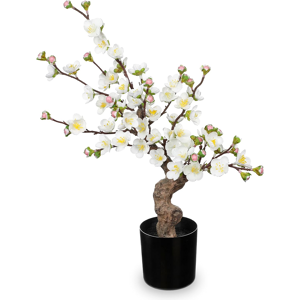 Branded Cherry Blossom Artificial Flowers In Black Pot 44cm Artificial Bonsai Tree Indoo Branded Cherry Blossom Artificial Flowers In Black Pot 44cm Artificial Bonsai Tree Indoo