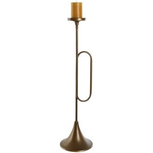 Candleholder Home Esprit Golden Metal 21 X 21 X 78 Cm Candleholder Home Esprit Golden Metal 21 X 21 X 78 Cm