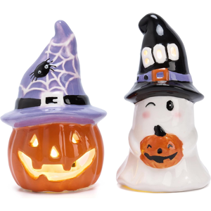 Branded 2pcs Halloween Decorations, Halloween Ornaments For Home Decor, Ceramic Ghost An Branded 2pcs Halloween Decorations, Halloween Ornaments For Home Decor, Ceramic Ghost An