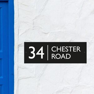 Black Country Metal Works Personalised Rectangle Steel House Name & Number Door Sign Black Country Metal Works Personalised Rectangle Steel House Name & Number Door Sign