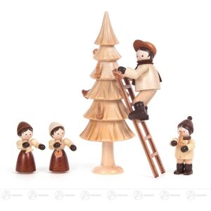 Großhandel Dregeno Christmas Miniature Christmas Tree Decoration (5) H=approx 13 Cm New Erzgebirge Großhandel Dregeno Christmas Miniature Christmas Tree Decoration (5) H=approx 13 Cm New Erzgebirge