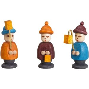 Erzgebirgische Volkskunst Drechslerei Schalling Miniature Figures 3 Lantern Children Colourful Height 2,7cm New Christmas Erzgebirgische Volkskunst Drechslerei Schalling Miniature Figures 3 Lantern Children Colourful Height 2,7cm New Christmas