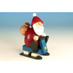 Kunsthandwerk Ullrich Wooden Figure Santa Claus On Sled Hxb 10.5x7cm New Seiffen Erzgebirge Decoration Kunsthandwerk Ullrich Wooden Figure Santa Claus On Sled Hxb 10.5x7cm New Seiffen Erzgebirge Decoration