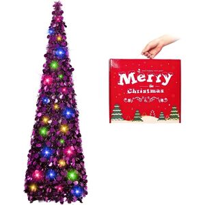 N&t Nieting Christmas Tree, 5ft Collapsible Pop Up Christmas Trees Purple Tinse N&t Nieting Christmas Tree, 5ft Collapsible Pop Up Christmas Trees Purple Tinse