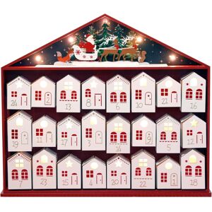 Pe Wooden Advent Calendar 2025 With Led Lights, Christmas Countdown Calendar, H Pe Wooden Advent Calendar 2025 With Led Lights, Christmas Countdown Calendar, H