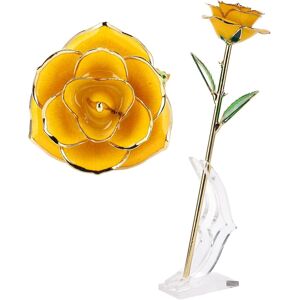 Weikeya Dipped Golden Roses, Artificial 24k Gold Rose Flower Artificial Eternal Rose Go Weikeya Dipped Golden Roses, Artificial 24k Gold Rose Flower Artificial Eternal Rose Go