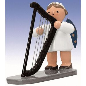 Kwo Kunstgewerbe-Werkstätten Olbernhau Gmbh Angel With Harp 5 Cm New Wooden Decorative Figurine Ore Mountains Christmas Kwo Kunstgewerbe-Werkstätten Olbernhau Gmbh Angel With Harp 5 Cm New Wooden Decorative Figurine Ore Mountains Christmas