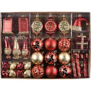 Branded Christmas Tree Decorations - Red Gold 100pcs Shatterproof Baubles Balls Ornament Branded Christmas Tree Decorations - Red Gold 100pcs Shatterproof Baubles Balls Ornament