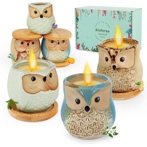 Kinforse Luxury Scented Candle Gift Set For Women - 6-Piece Whimsical Owl-Theme Kinforse Luxury Scented Candle Gift Set For Women - 6-Piece Whimsical Owl-Theme