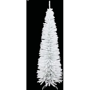 Shatchi Slim White Christmas Tree Pencil Artificial Bushy Pine Xmas Home Decoration 8ft Shatchi Slim White Christmas Tree Pencil Artificial Bushy Pine Xmas Home Decoration 8ft