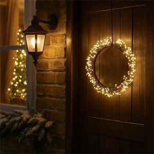 Mysmartbuy.Com 35cm Outdoor Led Metal Christmas Door Wreath With 800 Warm White Leds 3m Cable Mysmartbuy.Com 35cm Outdoor Led Metal Christmas Door Wreath With 800 Warm White Leds 3m Cable