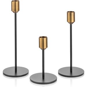 Romadedi Candle Holders For Taper Candlestick - Set Of 3 Modern Decorative Iron Romadedi Candle Holders For Taper Candlestick - Set Of 3 Modern Decorative Iron