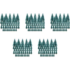 Sodial 250pcs Miniature Artificial Christmas Tree Small Snow Frost Trees Pine1972 Sodial 250pcs Miniature Artificial Christmas Tree Small Snow Frost Trees Pine1972