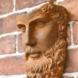 Black Country Metal Works Stunning Wall-Mounted Adonis Greek Sculpture - Cast Iron Outdoor Garden Wall Art Black Country Metal Works Stunning Wall-Mounted Adonis Greek Sculpture - Cast Iron Outdoor Garden Wall Art