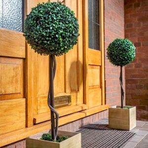 Mysmartbuy.Com Artificial Topiary Ball Tree Weather Resistant Faux Garden Plant Decoration 86cm Mysmartbuy.Com Artificial Topiary Ball Tree Weather Resistant Faux Garden Plant Decoration 86cm