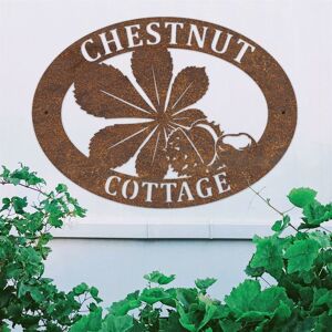 Black Country Metal Works New Rustic Horse Chestnut Iron House Name Sign Black Country Metal Works New Rustic Horse Chestnut Iron House Name Sign