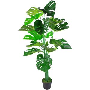 Artificial Monstera Plant 120cm Green Realistic Leaf Plastic Potted Artificial Monstera Plant 120cm Green Realistic Leaf Plastic Potted