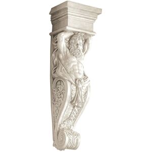 Design Toscano Telamon Wall Sculpture, Antique Stone, 24.00 X 51.00 Cms Design Toscano Telamon Wall Sculpture, Antique Stone, 24.00 X 51.00 Cms