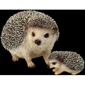 Figuren Shop Gmbh Hedgehog Figures - Mother'S With Baby - Animal Decoration Figurine Deco 11,5cm Figuren Shop Gmbh Hedgehog Figures - Mother'S With Baby - Animal Decoration Figurine Deco 11,5cm
