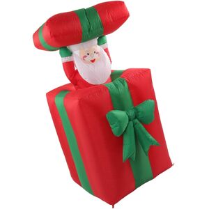 1.5m/4.92ft Christmas Inflatable Lighted Santa Outdoor Decoration Blow Up 1.5m/4.92ft Christmas Inflatable Lighted Santa Outdoor Decoration Blow Up