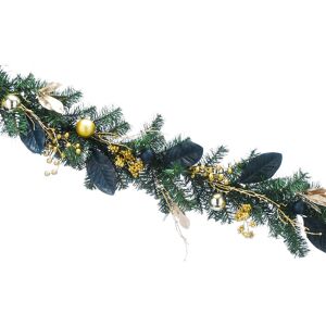 Festive Productions 1.8m Artificial Christmas Garland Blue Leaves & Red Berry Home Garden Décor Festive Productions 1.8m Artificial Christmas Garland Blue Leaves & Red Berry Home Garden Décor