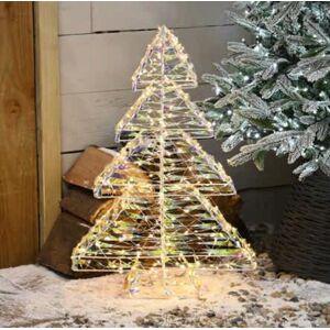 Festive Lit Star Shimmer Christmas Tree White Festive Lit Star Shimmer Christmas Tree White