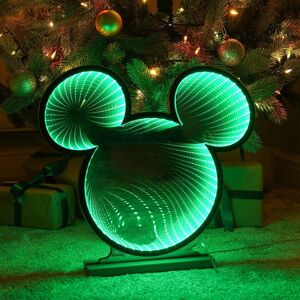 Disney Mickey Mouse Ears 3d Infinity Light 40cm Led Christmas Decoration Green Disney Mickey Mouse Ears 3d Infinity Light 40cm Led Christmas Decoration Green