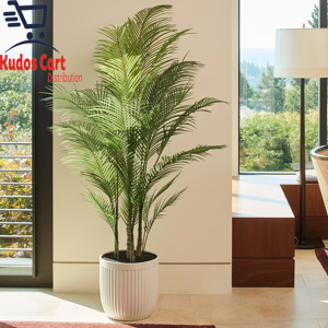 Does Not Apply Artificial 6.5ft Palm Tree In Ribbed Planter Decorative House Plant Home Indoor Does Not Apply Artificial 6.5ft Palm Tree In Ribbed Planter Decorative House Plant Home Indoor