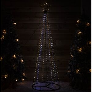 Samuel Alexander 1.4m Light Up Christmas Pyramid Cone Tree With 308 White & Warm White Leds Samuel Alexander 1.4m Light Up Christmas Pyramid Cone Tree With 308 White & Warm White Leds