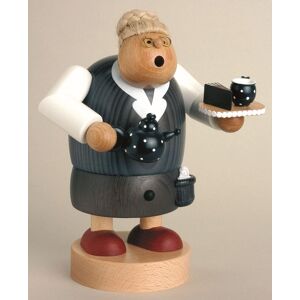 Kwo Kunstgewerbe-Werkstätten Olbernhau Gmbh Smoker Grandmother With Cake Wxdxh= 13x13x15cm New Smoking Figurine Kwo Kunstgewerbe-Werkstätten Olbernhau Gmbh Smoker Grandmother With Cake Wxdxh= 13x13x15cm New Smoking Figurine