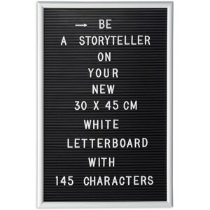Relaxdays Set Of 10 Letter Boards Xl 30 X 45 Cm Memo Board Decorative Message Quote Board Relaxdays Set Of 10 Letter Boards Xl 30 X 45 Cm Memo Board Decorative Message Quote Board