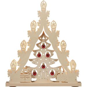 Weigla Günter Gläser Leuchtenherstellung Light Tip 7 Branches Tree With Red Balls 38.0 X 43.0 X 4.5 Cm New Schwibbbogen Weigla Günter Gläser Leuchtenherstellung Light Tip 7 Branches Tree With Red Balls 38.0 X 43.0 X 4.5 Cm New Schwibbbogen