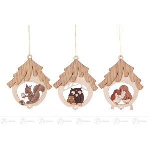 Dregeno Tree Decoration Hanging Birdhouse - Set of 6 Dregeno Tree Decoration Hanging Birdhouse - Set of 6